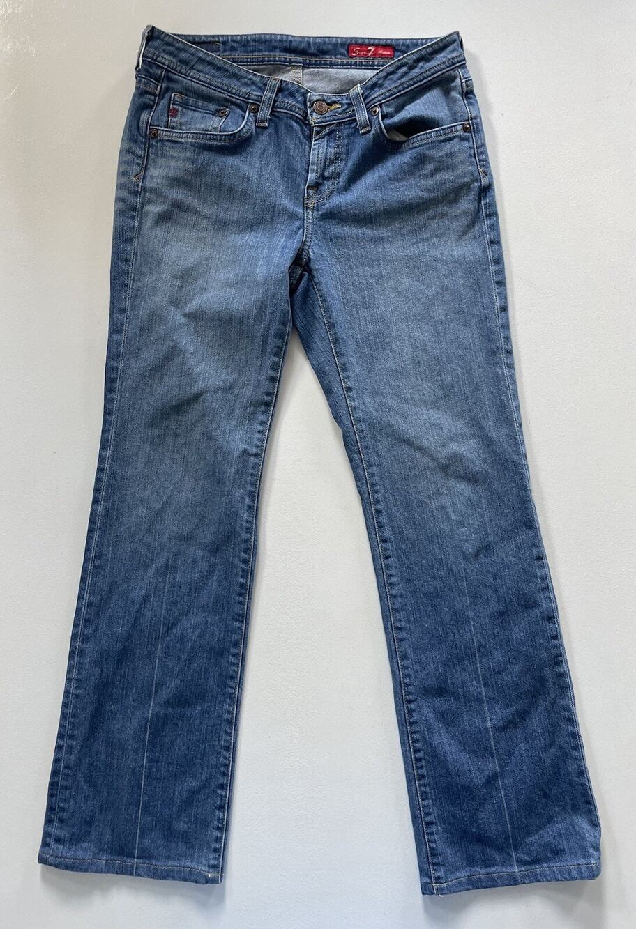 Women's Seven7 Denim Jeans Bootcut Medium Wash Size 29 Red Tag